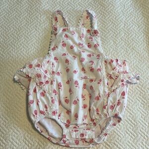 India Amory x Smockingbird Kids girls’ pink and white bubble